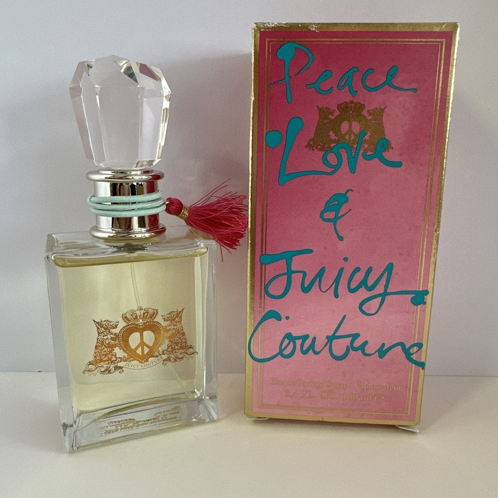 Peace Love & Juicy Couture Eau de Parfum Spray 3.4oz 100ml Womens Perfume wh Box